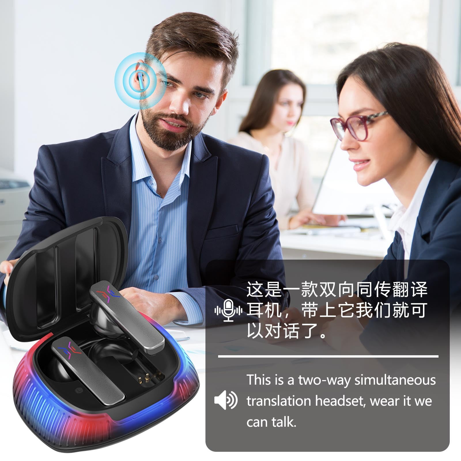WF-C510 Truly Wireless in-Ear Bluetooth Earbud Headphones with up to 22-Hour Battery, Multipoint-Connection, Mic and IPX4 Water Resistance - Black