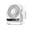 White-WH-home supplies, variant on LEFTHIGH Home Rechargeable USB Desk Fan with Cooling Function 5 Speeds Quiet Portable for Bedroom Office Travel Camping Digital Display Tilt 1 Piece St Patricks Day Accessories
