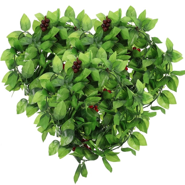 3 piezas de vides artificiales de uva, racimos de uva falsos, plantas colgantes de simulación.