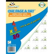 CHANNIE'S One Page A Day: Single Digit Math Multiplication Practice, (Paperback) 50 pages