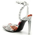 thumbnail image 3 of Steve Madden Alessi Black Print Magazine Pointed Closed Toe Two-Piece Pumps (Black Print, 6), 3 of 9