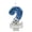 B, variant on Number 1 Birthday Candle with Soccer Ball Design Glitter Finish Insert Style Cake Decoration for Party Celebration