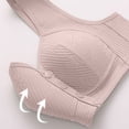 thumbnail image 4 of Clearance Sale 2025 Plus Size Intimates for Women for casual, Women Breathable No Underwire Bras Plus Size Front Closure Bralettes Comfort Full Coverage Hide Back Bras, Comfortable underwear for women, 4 of 5