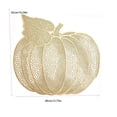 thumbnail image 3 of Cadancy Pumpkin Design Placemats Embroidered Fabric Table Mats Autumn Fall Harvest Thanksgiving Halloween Decoration Holiday Dining Room Kitchen Decor, 3 of 6