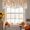 Brown, variant on Thanksgiving Tie Up Valance Curtains for Windows, Kitchen Curtains Window Treatments, Botanical Branches Leaves Flowers Plaid Short Window Shades Valances for Bedroom Bathroom Cafe 42"x12"