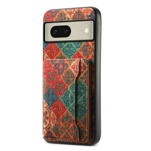 for Google Pixel 8 Luxury Premium PU Leather   TPU Case with 3 Card Slots, Kickstand Back Case Floral Pattern Skin-Friendly Shock-resistance Cover for Google Pixel 8, Winter