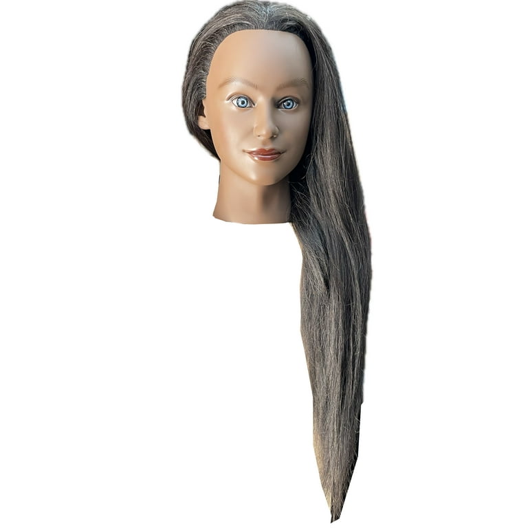 Carevas 70% Human Hair Mannequin Head For Braiding Manikin Head For  Hairdresser Professional Cosmetology Dummy Head