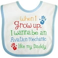 thumbnail image 3 of Inktastic Aviation Mechanic Like Daddy Boys or Girls Baby Bib, 3 of 4