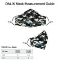 thumbnail image 2 of DALIX Camo Black Cloth Face Mask Adjustable Nose Piece Reuseable Washable Made in USA - S-M Size, 2 of 4