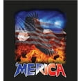 thumbnail image 2 of Americana 'Merica Eagle Adult Black Long Sleeve Hoodie-3XL, 2 of 3