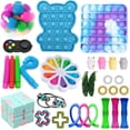 thumbnail image 1 of Honganda 30Pcs Sensory Toys Set, Stress Relief Finger Training Dimple Games Kit, 1 of 9