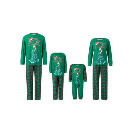 

Ma&Baby Matching Family Christmas Pajamas Set Holiday Santa Claus Pajamas for Parent-child Homewear