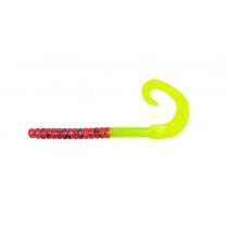 Berkley PowerBait® Power Worm Fishing Bait, Plum/Chartreuse, 7in
