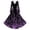 3Purple, variant on Xijirk Women's Halloween V Neck Long Sleeve Maxi Dress Flame Print Gown for Halloween Masquerade Party,S