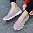 thumbnail image 3 of Women's Slip on Loafer Shoes - Mesh Casual Ballet Flat Nurse Walking Sneakers Knit Round Toe Memory Foam Casual Shoes, 3 of 13