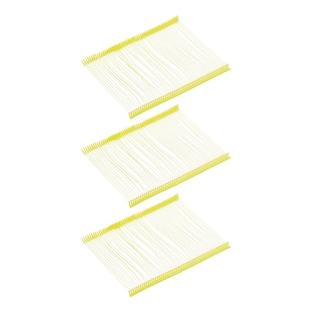 Uxcell 3000pcs Standard Tagging Gun Fasteners 75mm Tagging Barbs Pins PP Plastic Tag for Price Tagging Gun Yellow