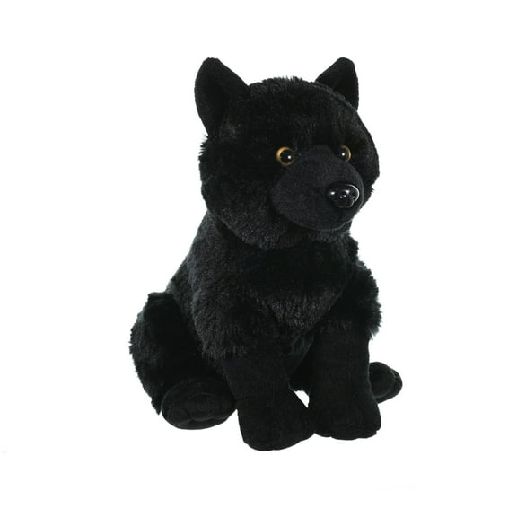 Cuddlekins Wolf Plush Stuffed Animal by Wild Republic, Kid Gifts, Zoo Animals, Black, 12 Inches