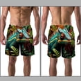 thumbnail image 3 of luoweisi Men's Beach Shorts Quick Dry Swim Trunks with Mesh Lining Chameleon S, 3 of 5