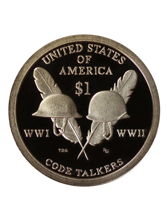 Collectible 2016-S Native American Dollar Gem Deep Cameo Proof - Code Talkers