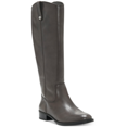 thumbnail image 4 of INC Womens Fawne Leather Knee-High Riding Boots Gray Size 9.5, 4 of 6