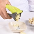 thumbnail image 4 of PVCS Portable Multifunctional Stainless Steel Garlic Masher With Plastic Handle, Garlic Press Kitchen Accessories Green, 4 of 9