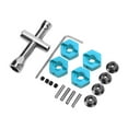 thumbnail image 4 of 14mm Wheel Hex Hub Kit Aluminum Alloy Universal Upgrade Wheel Hex Adapter for Senton 1/10 Car Blue, 4 of 8
