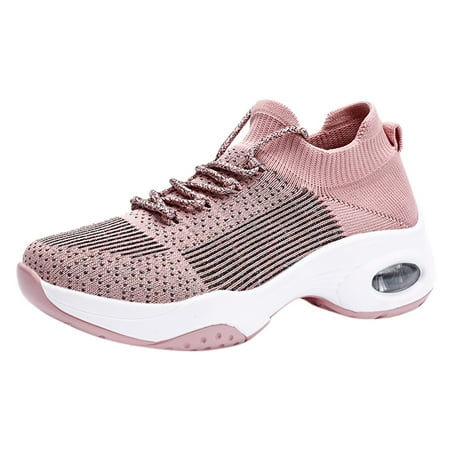 

SEMIMAY Sports Outdoor Mesh Shoes Shoes Color Breathable Solid Women Runing Women s Pink