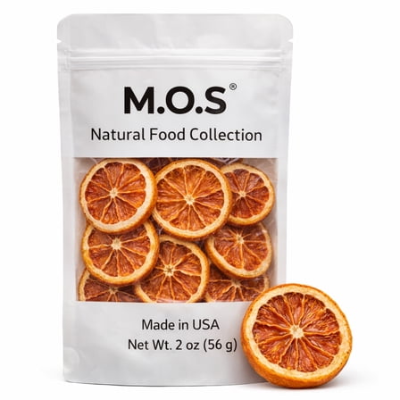 M.O.S Dried Grapefruit Slices 2 oz Made in USA Naturally Tart Dehydrated Grapefruit Vegan Snack