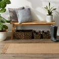 thumbnail image 3 of Design Imports CAMZ12604 2 ft. 6 in. x 6 ft. 2-Tone Ribbed Rug, Stone & Off White, 3 of 3