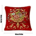 thumbnail image 3 of chaungfeng Vintage Embroidered Throw Pillows Covers 18.9x18.9in，Vintage Decorations Floral Embroidered Cushion Cover for Sofa Couch Bed Chairs Car, 3 of 6