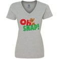thumbnail image 3 of Inktastic Oh Snap Women's V-Neck T-Shirt, 3 of 5