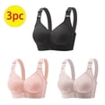 thumbnail image 2 of Erwazi Women's Wirefree Bras for Women Full Coverage No Underwire Everyday Comfortable Lace Bras Seamless, 2 of 9
