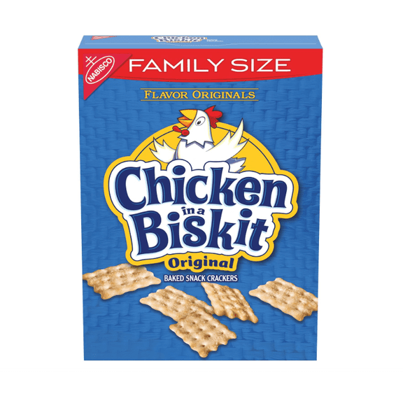 Original Baked Snack Crackers, Lunch Snacks, Family Size, 12 oz