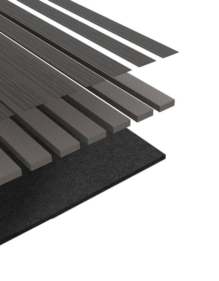 4Pcs Sound Absorbing Foam Squares, 23.8 x 23.8 x 0.47 inches, Dense Noise Reduction Wall Tiles, Fire-Safe Acoustic Squares, Sound Insulation Panels for Studio Wall and Ceiling, Black