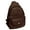 Brown, variant on SILVERFEVER Leather Sling Backpack Convertible Medium Size Top Entry Black