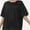 Black, variant on Women's Oversized T-Shirt - Soft Summer Casual Tee, Half Sleeve Crew Neck Tunic Top, Comfortable Loose Fit