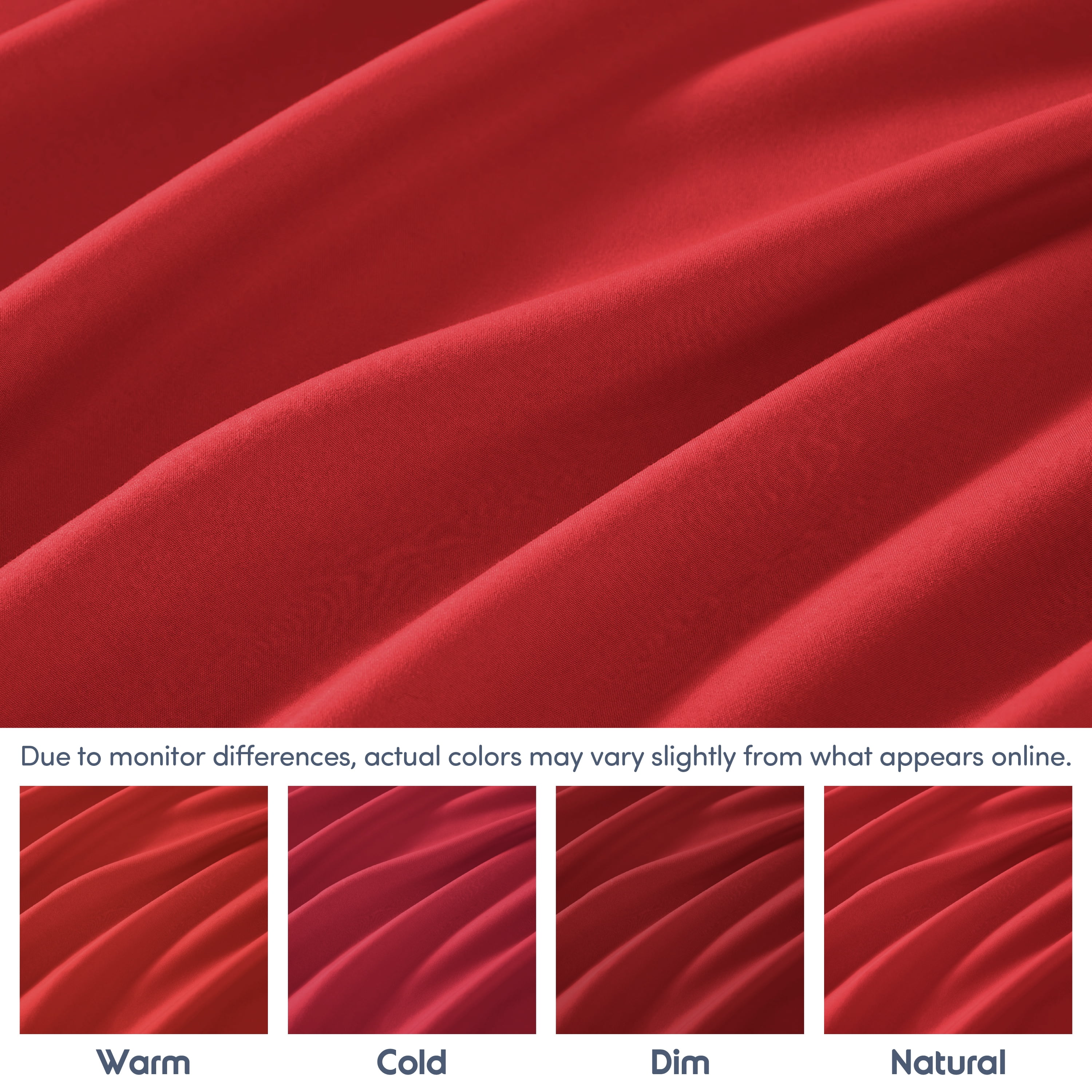 Lammaloe 4 Pack Extra Deep Pocket Queen Fitted Sheet Only, Fits 18" to 24" Mattress, Soft Microfiber Fitted Bed Sheet, Burgundy Red