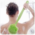 thumbnail image 6 of Shower Sponge Back Scrubber - Men & Women Long Handled Exfoliating Bath & Shower Body Brush - Handheld Luffa Pouf on a Stick for Body, Face Washing - Blue, 6 of 7