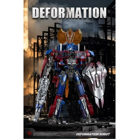 Nelbons Transformer Robot Toys Optimus Prime Car Model Alloy Action Figures Gifts for Girls and Boys
