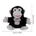 thumbnail image 3 of BRIGHTFUFU Gorila Marioneta de mano Peluche Marioneta de mano Animal Peluche Juguete de peluche, 3 of 7