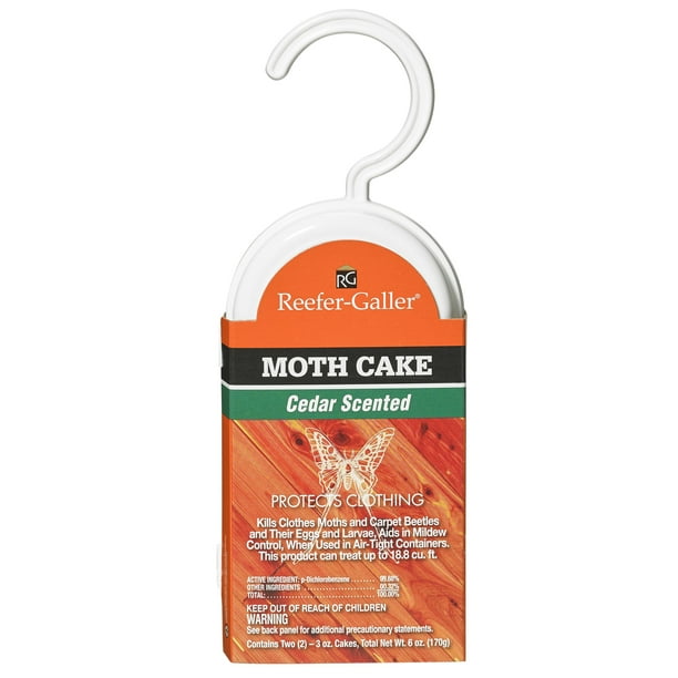 Reefer Galler Moth Cake, Cedar Scent, 3 oz, 2 Ct