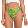 thumbnail image 1 of Balery St. Patrick's day Tangas de Algodón para Mujer con Estampado – Ropa Interior Sexy, Transpirable, G-string-XX-Large, 1 of 6