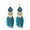 Blue, variant on Walbest 1 Pair Women Faux Feather Earrings Vintage Bohemian Earrings Long Drop Dangle Earrings With Dream Catcher Design, Alloy Women Fashion Long Earrings for Daily Wear