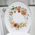 thumbnail image 3 of WC Stickers Toilet Plant Floral Wall Sticker For Bathroom Toilet Lid Sticker Decal Self Adhesive Mural Home Decoration, 3 of 9