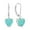 Green, variant on VESITIM White Opal Dangle Drop Earrings Women Solitaire Heart Shaped Leverback Earrings 925 Sterling Silver Jewelry Gifts