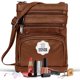 thumbnail image 1 of Bolso bandolera de piel Krediz para mujer con correa ajustable, 1 of 8