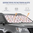 thumbnail image 4 of Bingfone French Bulldog Duck Windshield Sun Shade 2-Piece Foldable Car Front Window Sunshade for Most Sedans SUV Truck - Small, 4 of 7