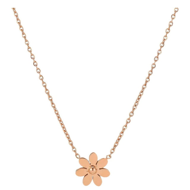 Collar de margaritas de primavera, collar con dije de flor de margarita, collar con colgante de margarita para niña