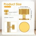 thumbnail image 2 of Wekvgz 10pcs Gold Cabinet Knobs for Kitchen Cabinets & Dresser Drawers,Round Single Hole Hardware Handles Pulls,Cupboard Drawer Knob, 2 of 10