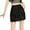 Black, variant on Sngxgn Women's Pleated Skater Skirt Basic Casual High Waisted Ruffles Flared Mini Skirts(Black,S)